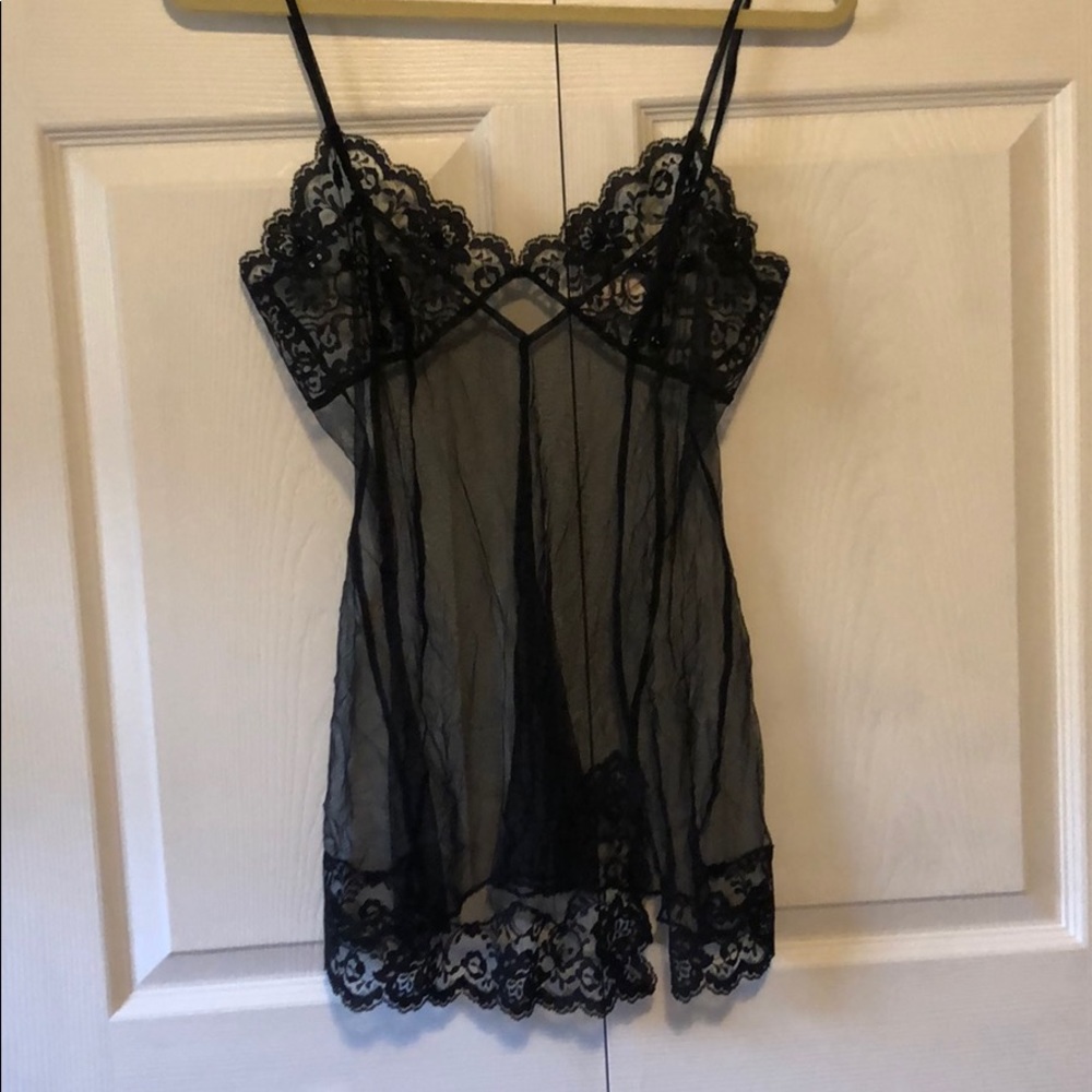 Victoria’s Secret Black Lace Slip